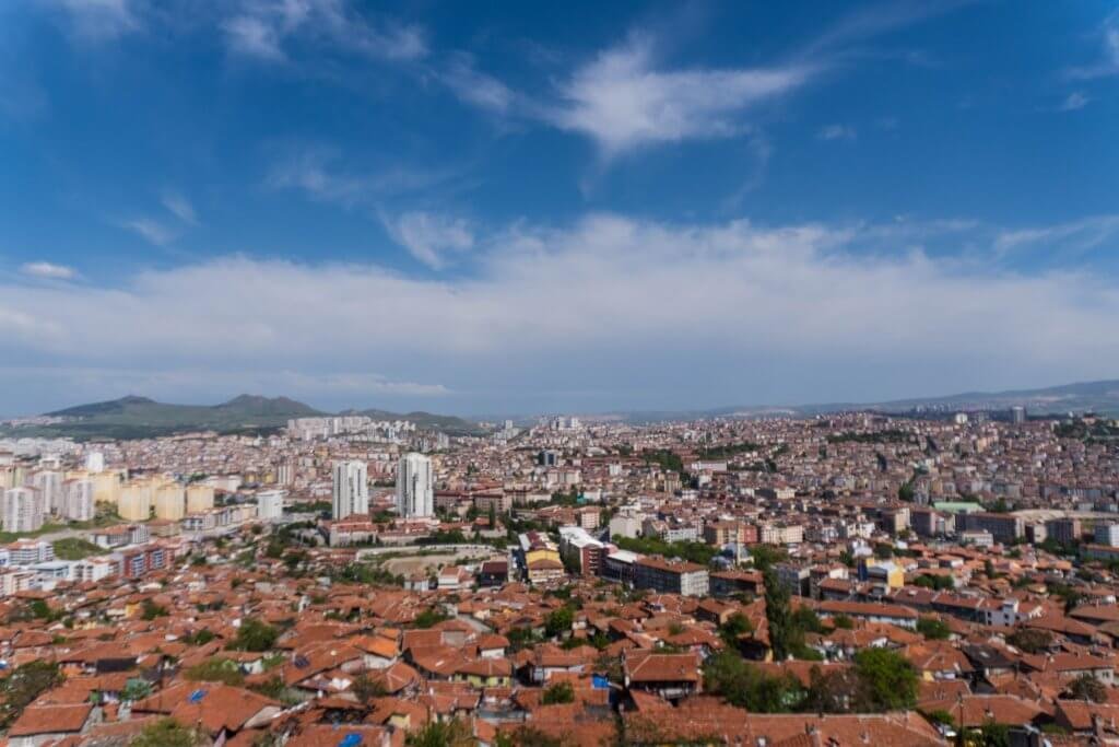Uitzicht vanaf Ankara Kalesi